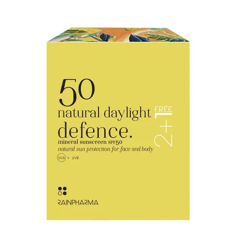 RainPharma Zonnecrème Natural Daylight Defence SPF 50 van 50 ml promoset 2 + 1 gratis